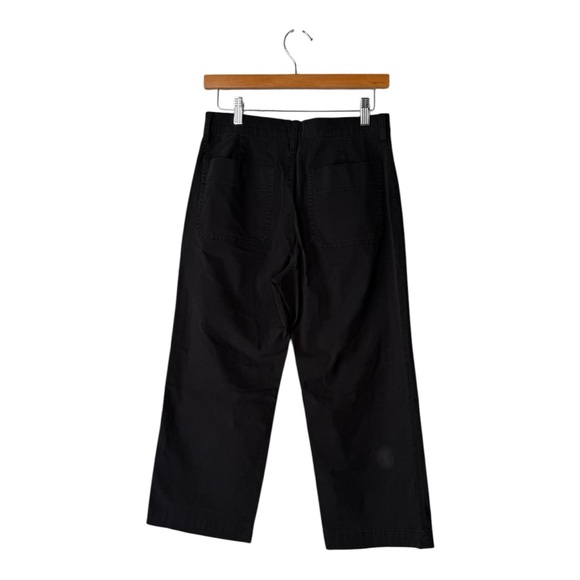 J.‎ Crew Petite Sailor Wide Leg Crop Black Pants Size 27P Style B6639 - Picture 11 of 16